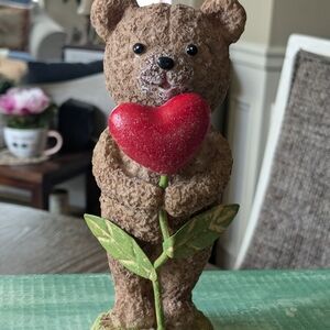 Cute Teddy Bear Gifting You A Beautiful Red Heart